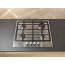 Whirlpool TGML 661 IX Built In Gas Hob 60cm Cast Iron S.Steel