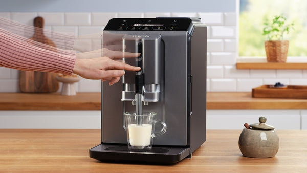 Bosch TIE20504 Fully Auto Espresso-Coffee Machine Diamond Titanium Metallic 1300W