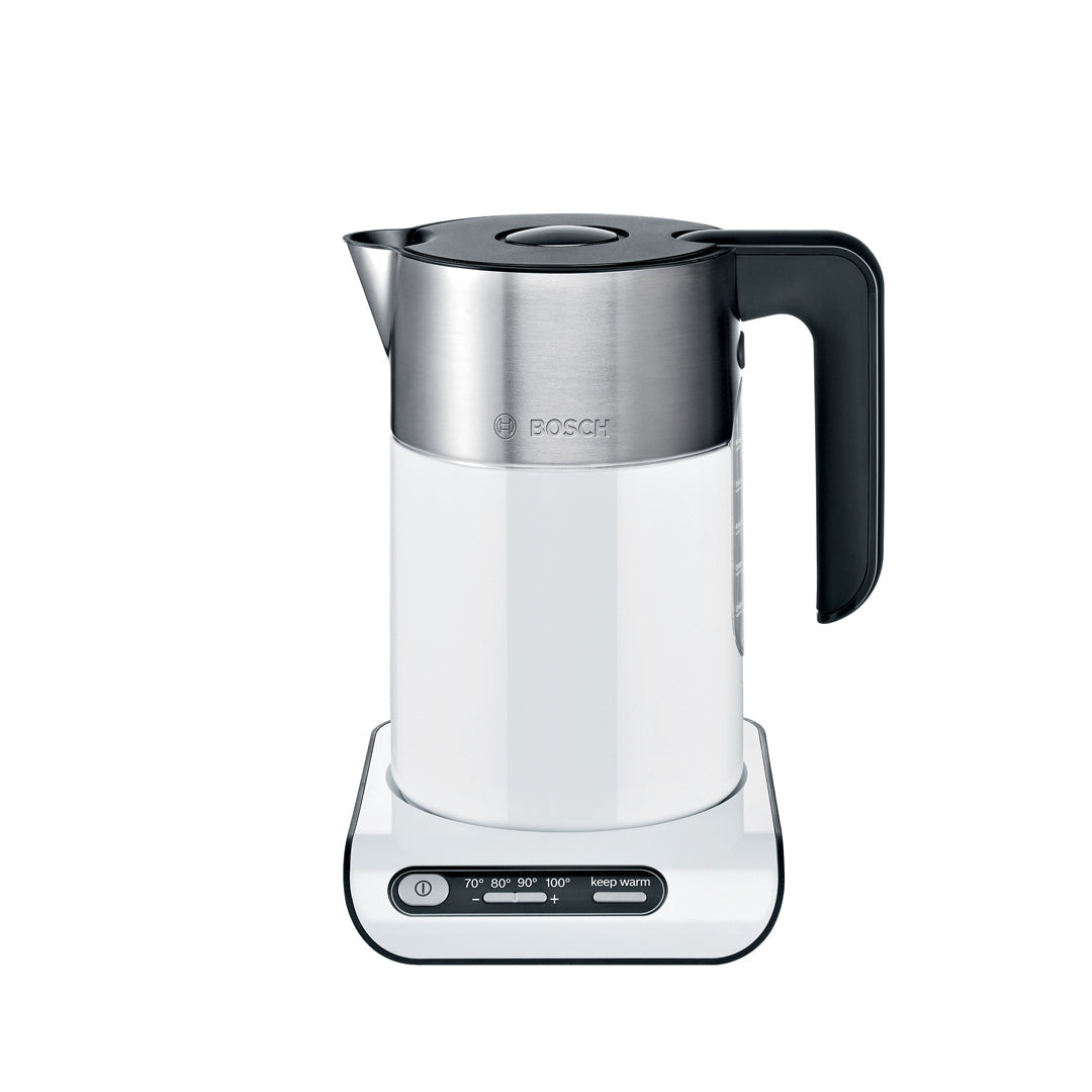 Bosch TWK8611P Styline Water Kettle 1.5L 2000-2400W White Stainless Steel product view 2