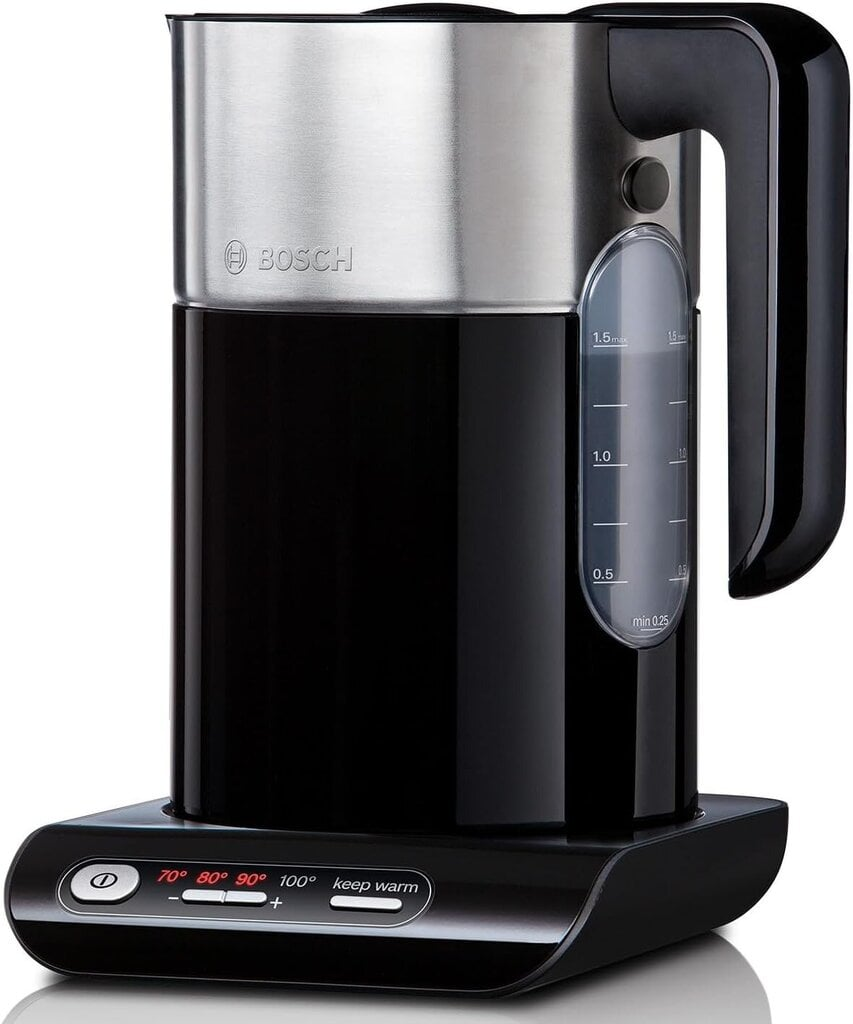 Bosch TWK8613P Styline Kettle 1.5L 2000-2400W Black / Stainless Steel main product image