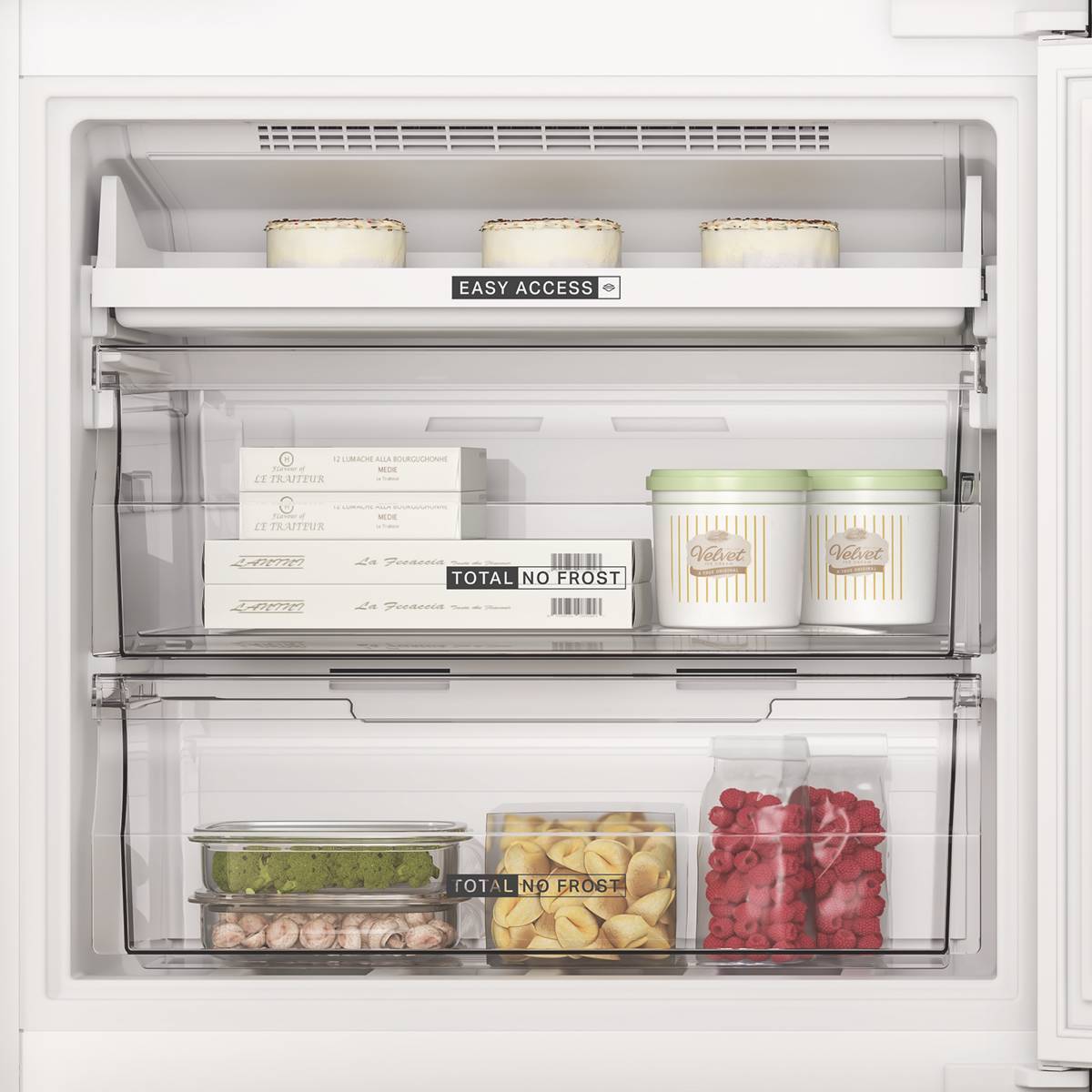 Whirlpool WBMF 836573 XNA Bottom Mount Fridge Freezer 83cm Inox - Product Image 5