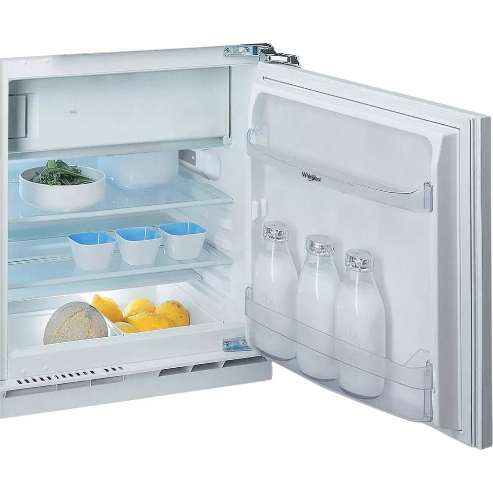 Whirlpool WBUF011 Under Counter Integrated Fridge Freezer 60cm 126L Fully Integrated - Front View