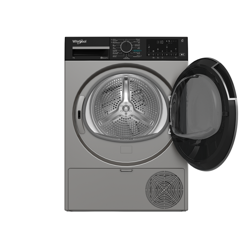 Whirlpool WDH 092C 25 SBMJ Condenser Dryer Heat Pump 9kg Silver A+++