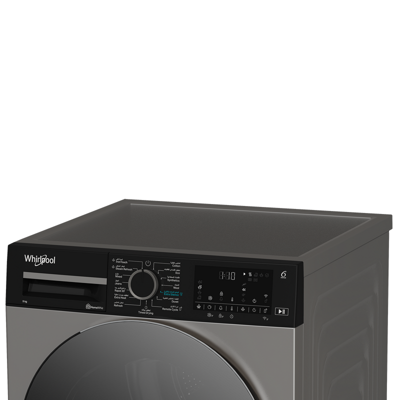 Whirlpool WDH 092C 25 SBMJ Condenser Dryer Heat Pump 9kg Silver A+++