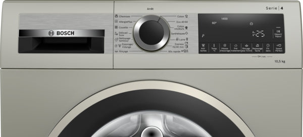 Washing Machine 10.5kg 1400rpm Serie4 A+++ Silver