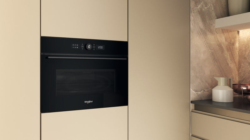 Whirlpool WMW57DHMBUK Built in Microwave Oven 40lit Full Black 6th Sense/W-Line M