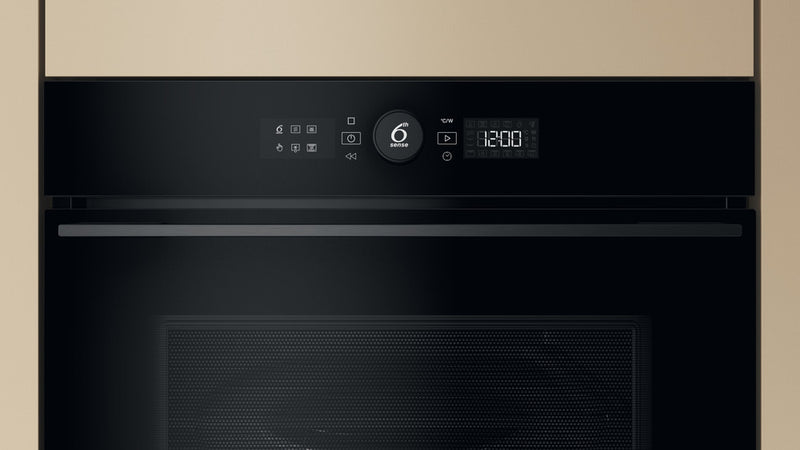 Whirlpool WMW57DHMBUK Built in Microwave Oven 40lit Full Black 6th Sense/W-Line M