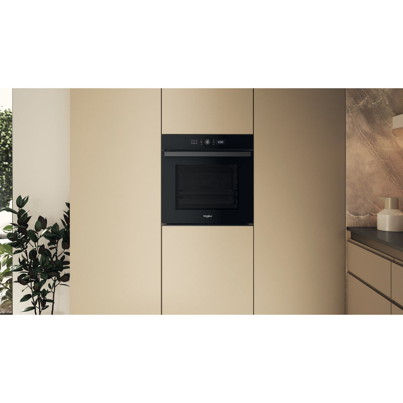 Whirlpool WOI4S8HM2SBA Built in Electric Oven 60cm 73lit Black 6th Sense