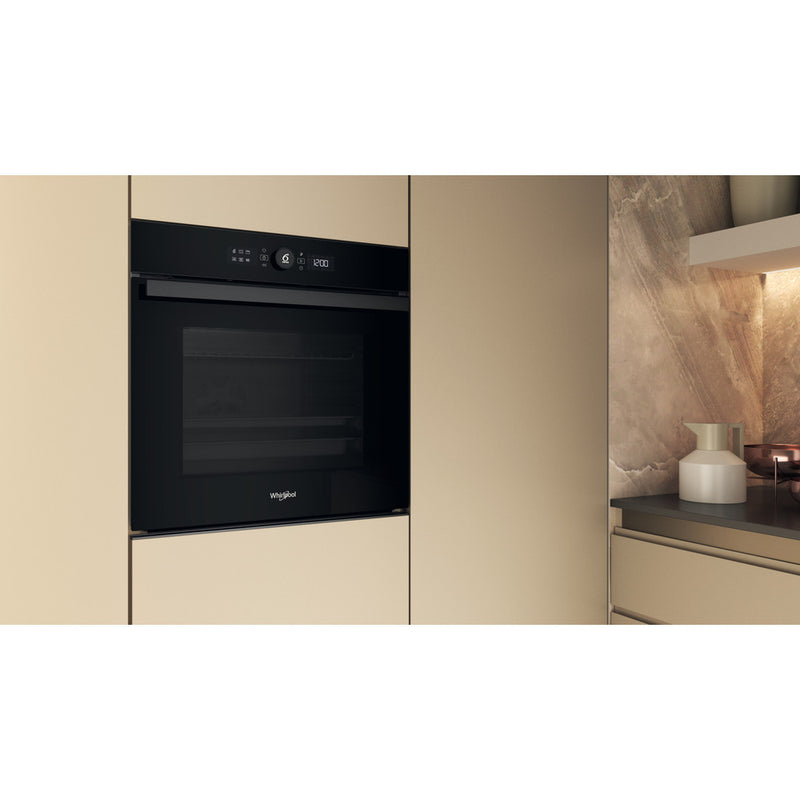 Whirlpool WOI4S8HM2SBA Built in Electric Oven 60cm 73lit Black 6th Sense