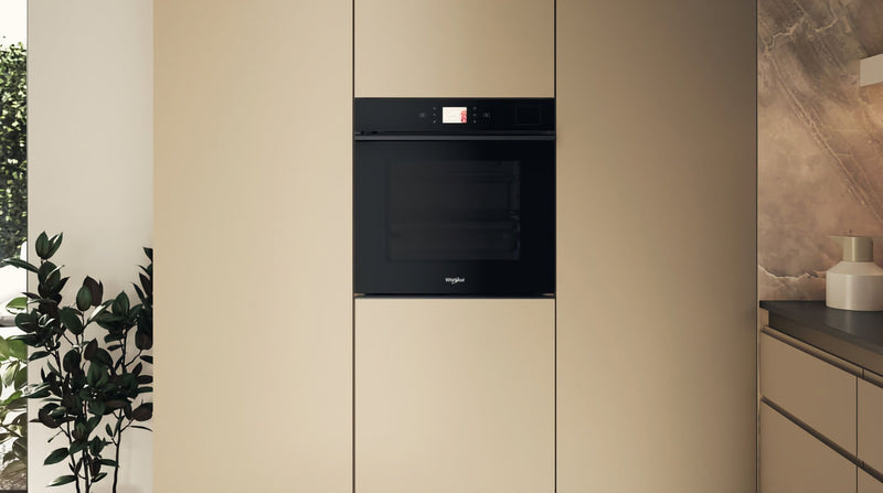 Whirlpool WOI9A8PT2SBA Built in Electric  Steam Oven 60cm 73lit Full Black 6th Sense/W-Line