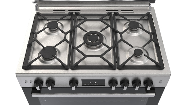 Free Stand Gas Cooker Full-Safety 90cm Soft Close LCD Catalytic S.Steel