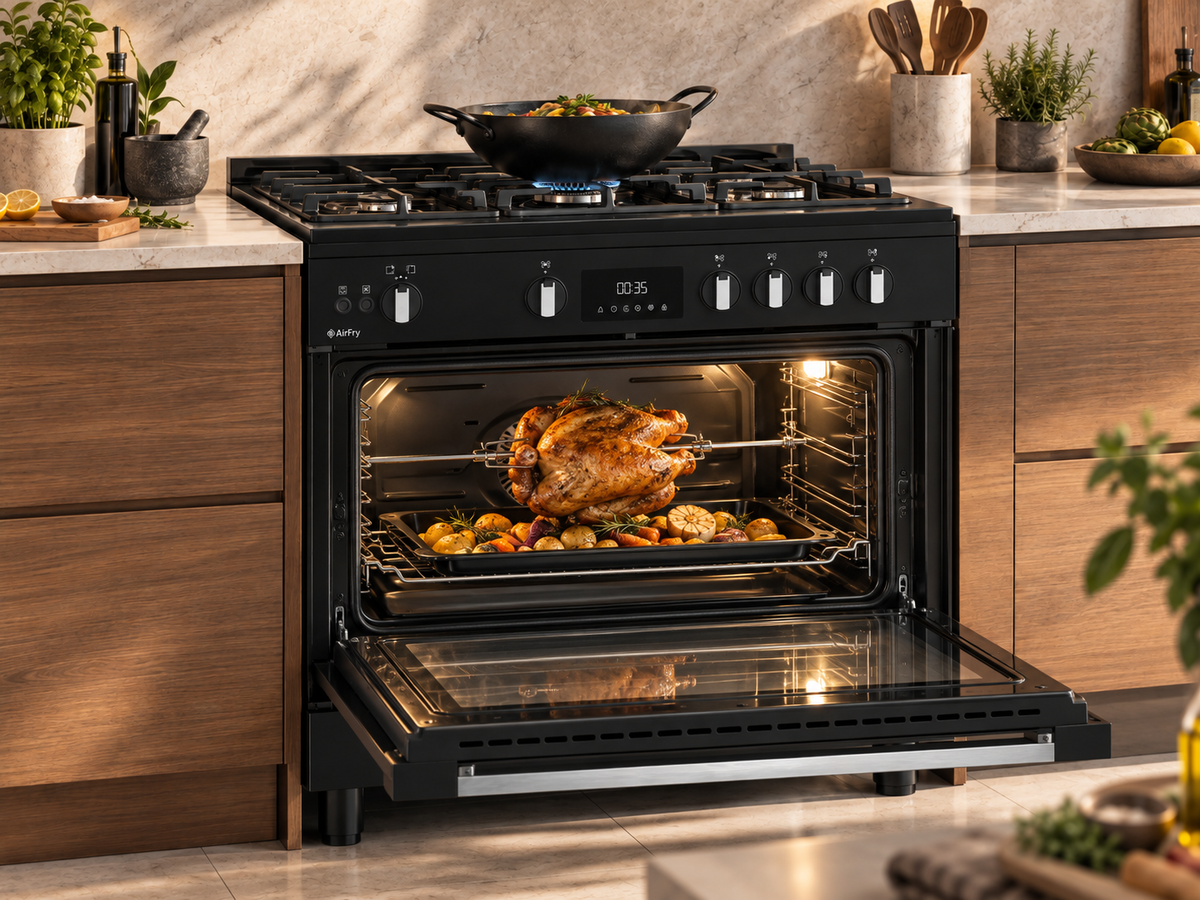 Whirlpool WR90 GGF 33229 BNA turnspit roast oven lifestyle view