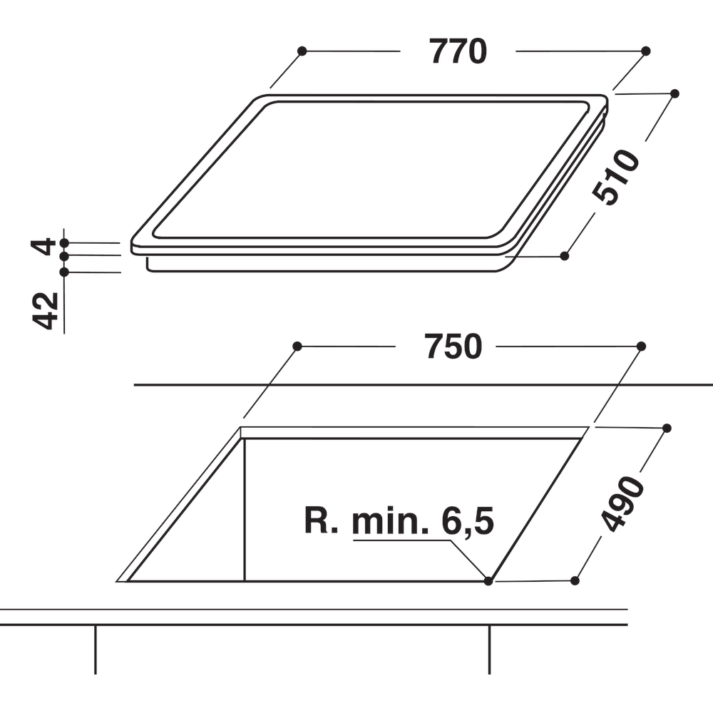 Whirlpool AKT 8360 LX electric ceramic hob product image 5