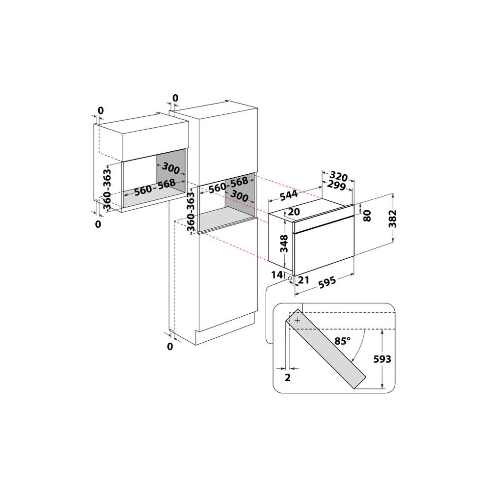 Whirlpool AMW 423/IX built-in microwave product image 15