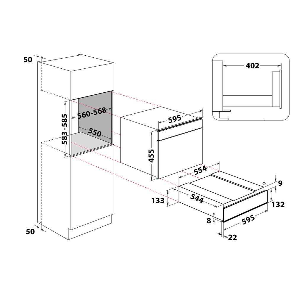 Whirlpool W1114 built-in warming drawer product image 9