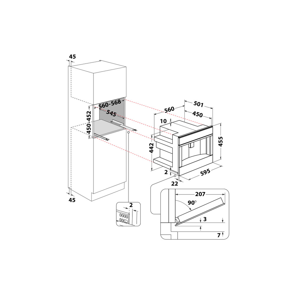 Whirlpool W11 CM145 built-in coffee machine product image 5