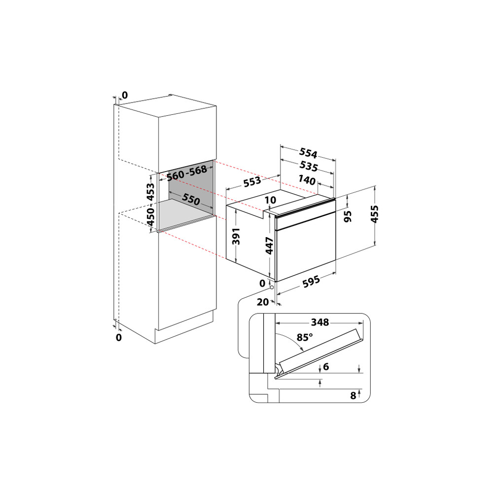 Whirlpool W9I MW261 N built-in microwave product image 12
