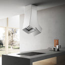 Elica YE WH/A/66 Island Hood 66cm 900m3/h Crystal Plant White