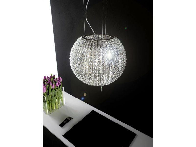 Elica STAR IX/F/47 Suspended Island Cooker Hood 47cm 550M3/H S.SteeL+Glass+Remote 02183/1