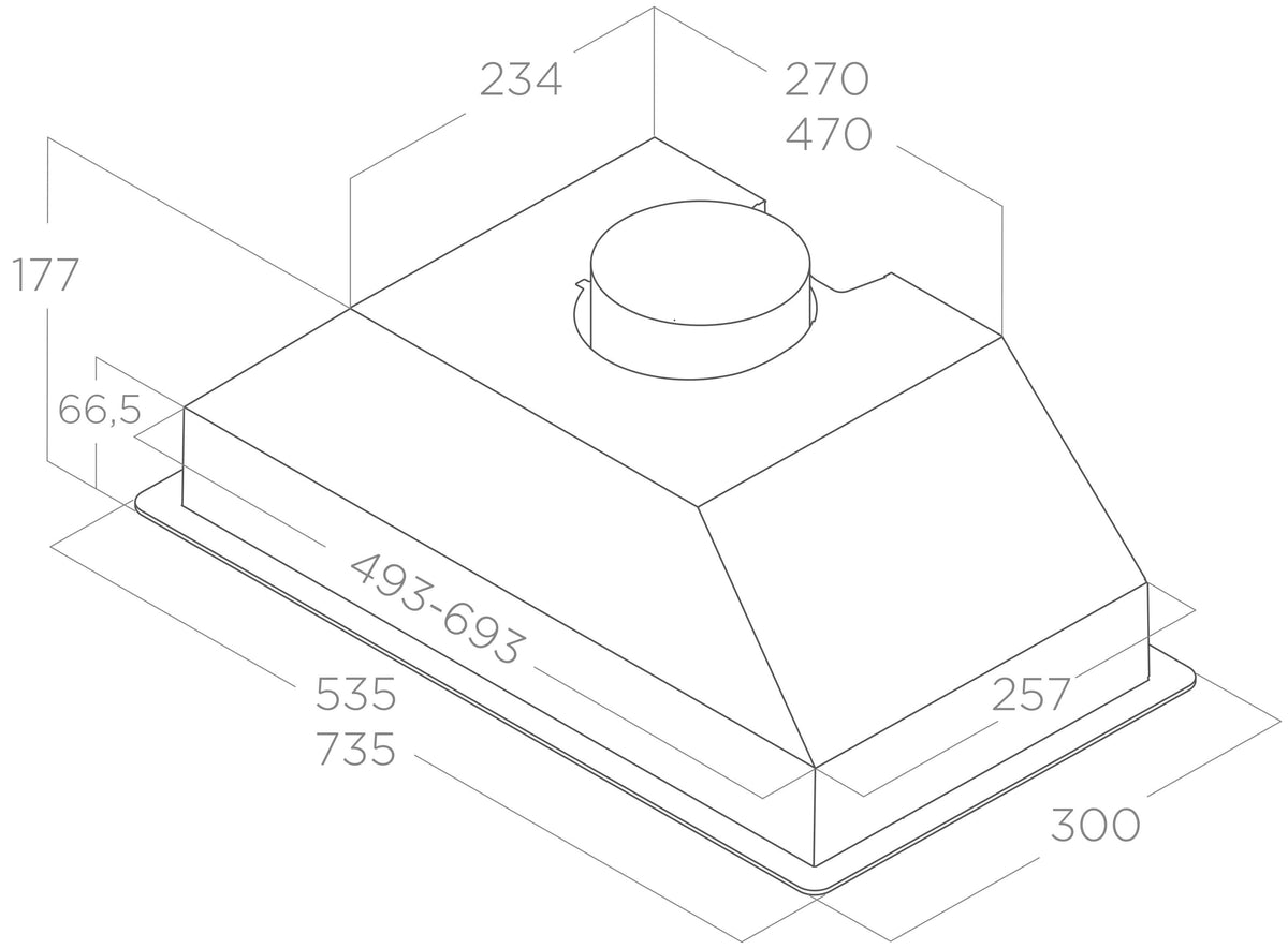 Elica ERA S BL/A/72 built-in hood product gallery image 7
