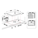 Whirlpool GMWL 628/IXL Gas Hob 60cm S.Steel  iXelium/W-Line