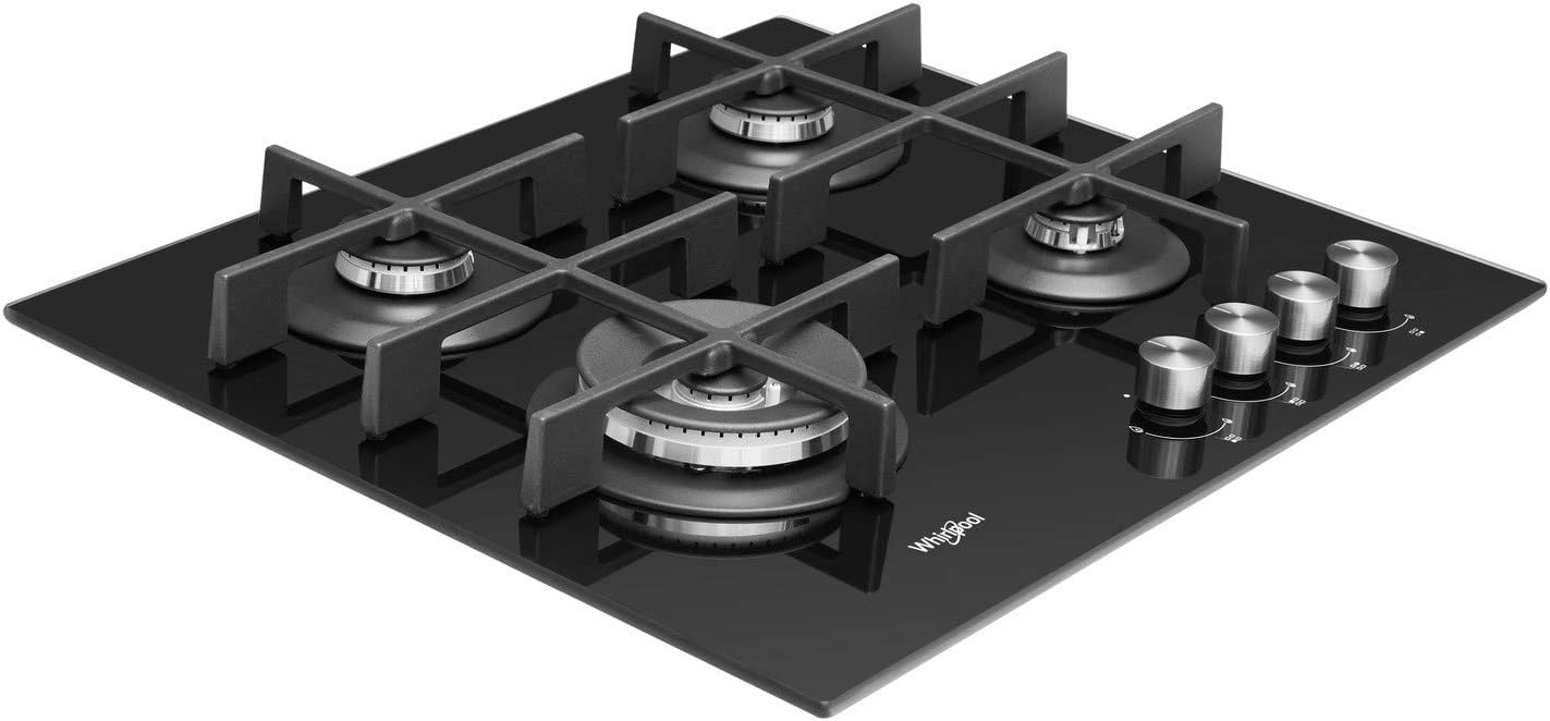 Whirlpool GOW 6423/NB gas on glass hob control panel or feature detail