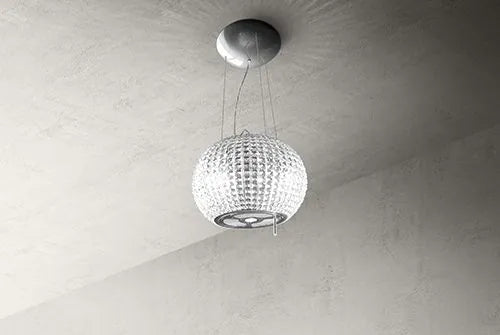 Elica STAR IX/F/47 Suspended Island Cooker Hood 47cm 550M3/H S.SteeL+Glass+Remote 02183/1