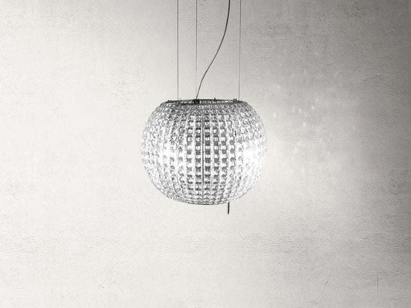 Elica STAR IX/F/47 Suspended Island Cooker Hood 47cm 550M3/H S.SteeL+Glass+Remote 02183/1