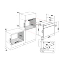 Whirlpool MSA I 5G3F IX Built in Full Gas Oven 90CM 97Lit Inox &amp; Fan+Led Screen