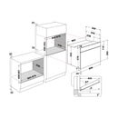 Whirlpool MXA K7F IX Built in Elec Oven 90CM 101Lit Inox &amp; Fan+Led Screen