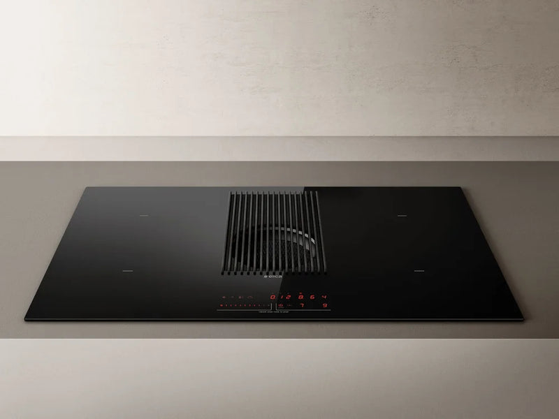Nikola Tesla Hood+Induction Hob 83cm 550m3/h Black Glass BL/F/83