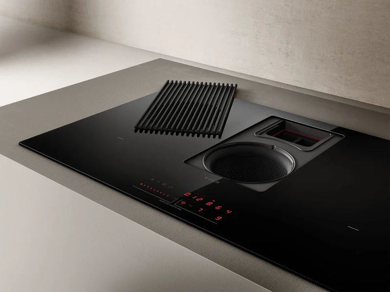 Nikola Tesla Hood+Induction Hob 83cm 550m3/h Black Glass BL/F/83