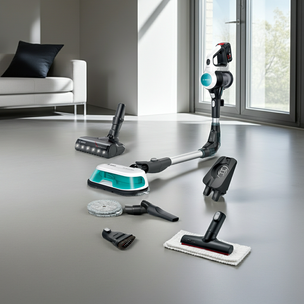 Bosch BCS71HYG1 Unlimited 7 ProHygienic Aqua Rechargeable 2-in-1 Vacuum and Mop White product view 22