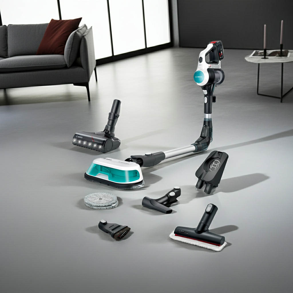Bosch BCS71HYG1 Unlimited 7 ProHygienic Aqua Rechargeable 2-in-1 Vacuum and Mop White product view 24