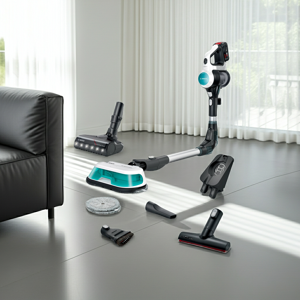Bosch BCS71HYG1 Unlimited 7 ProHygienic Aqua Rechargeable 2-in-1 Vacuum and Mop White product view 25