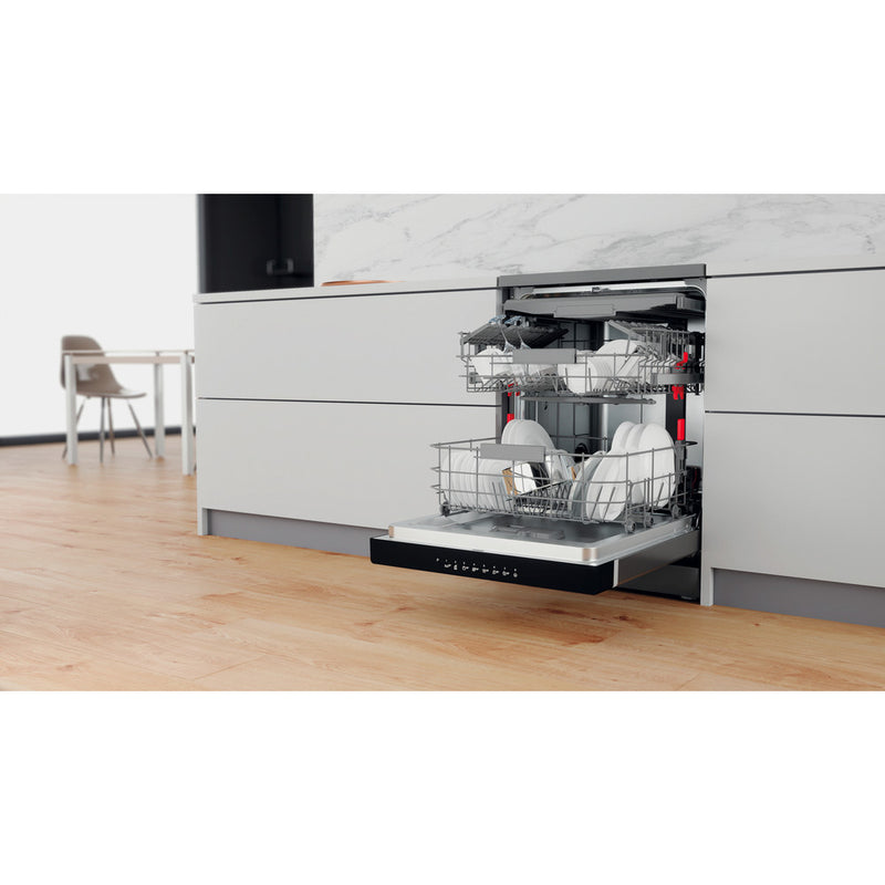 Whirlpool WFC 3C33 PF X Dishwasher 8prog A+++ 9.5lit Inox+Power Clean