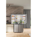 Whirlpool WQ9 B2L G EX 4Door Fridge 91cm 677lit Self Closing Doors S.Steel