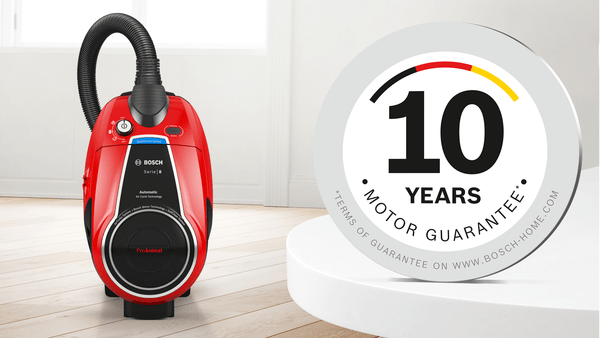 BOSCH Bagless Vacuum Cleaner Serie8  ProAnimal Black+Red