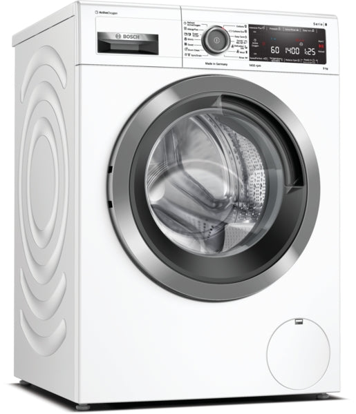 Washing Machine 9kg 1400rpm Serie8 A+++ 4D Wash Active Oxygen White