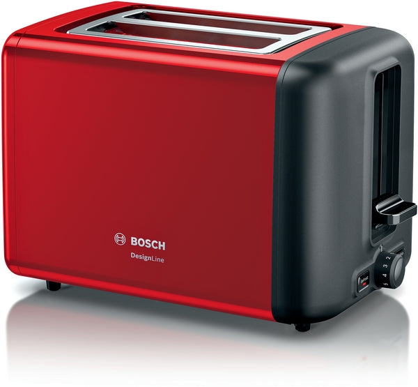 Toaster 970W Red