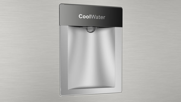 Top Mount Fridge/Freezer Serie6 86cm 687lit Water Dispenser Inox-esay clean