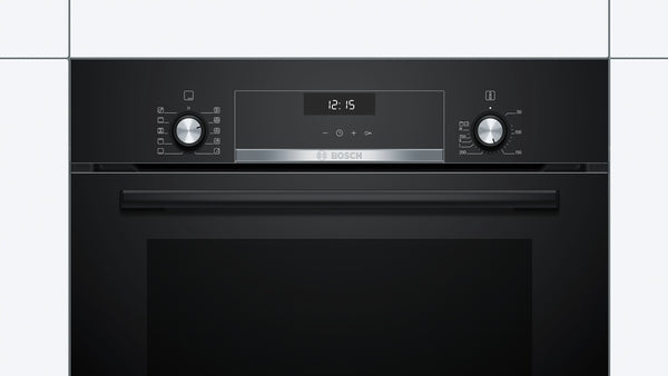 BOSCH Built In Elec Oven 60cm Serie6 66Lit Eco Clean Black