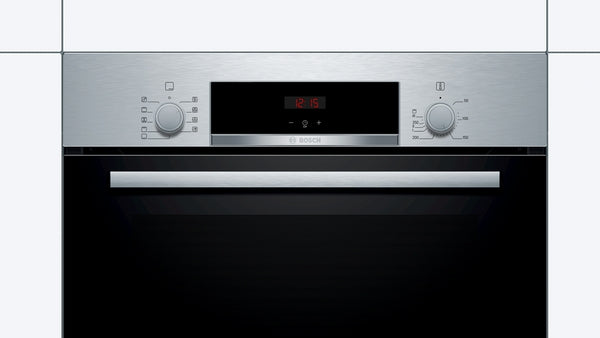 Built In Elec Oven 60cm Serie4 66Lit Eco Clean Back S.Steel