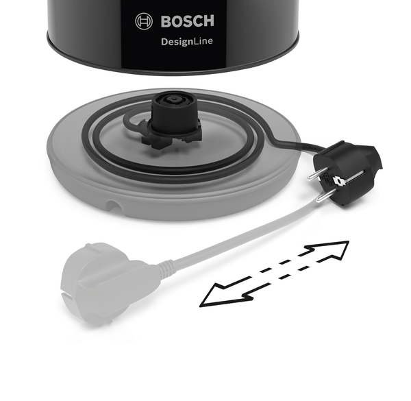 BOSCH Water Kettle 1.7Lit 2400W Black