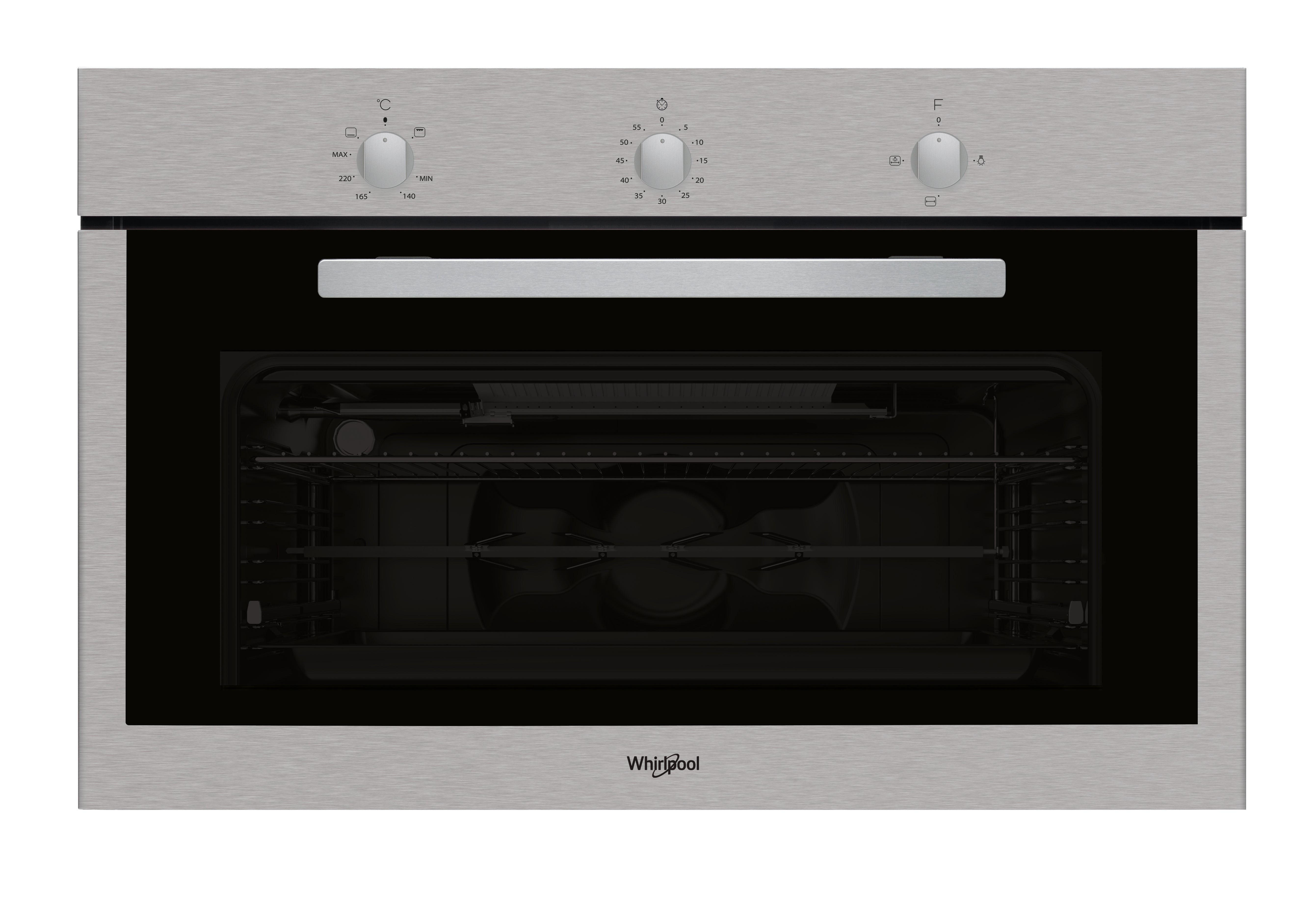 Whirlpool MSA 3G3F IX Built in Full Gas Oven 90CM 105Lit Inox