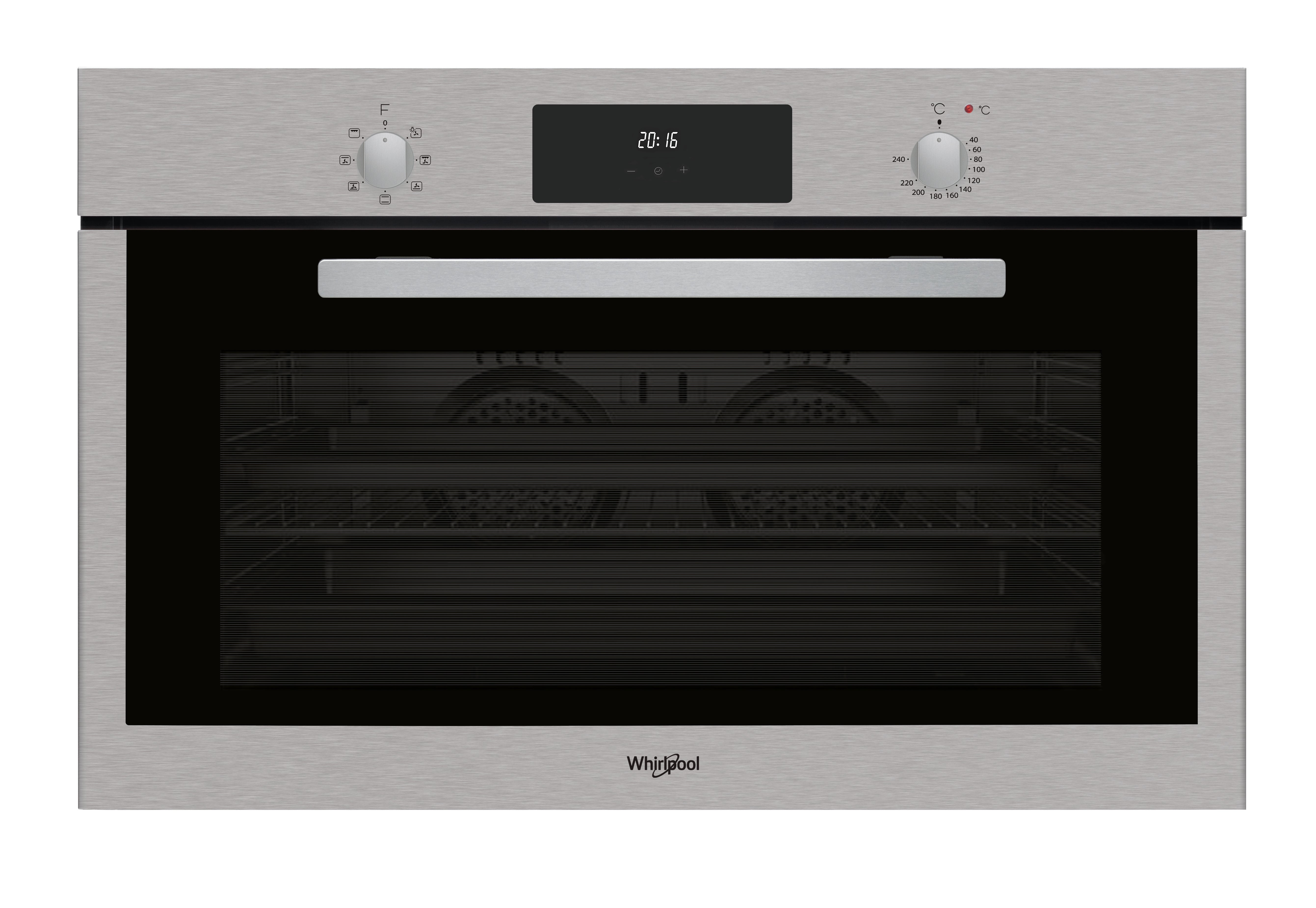 Whirlpool MXA K7F IX Built in Elec Oven 90CM 101Lit Inox  Fan+Led Screen