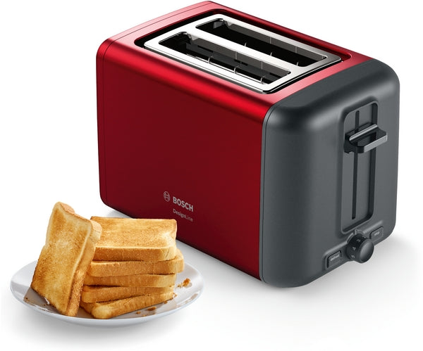 Toaster 970W Red