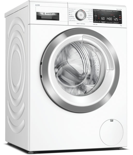 Washing Machine 9kg 1400rpm Serie8 A+++ i-Dos & 4D Wash System White