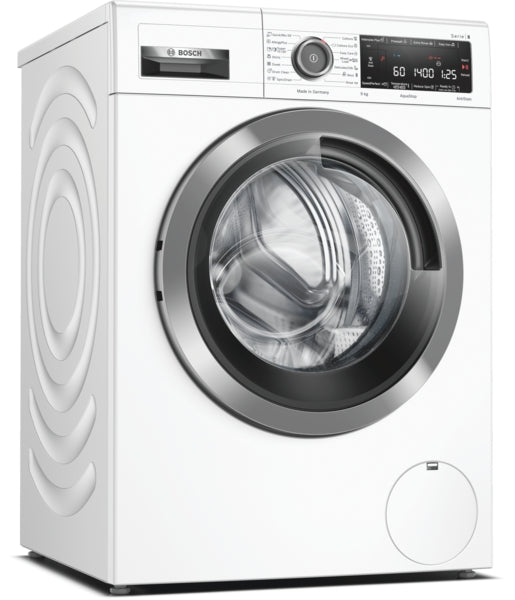 Washing Machine 9kg 1400rpm Serie8 A+++ Antistain & 4D Wash System White
