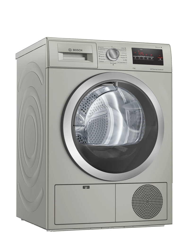 Condenser Dryer 8kg Serie 4  B Silver